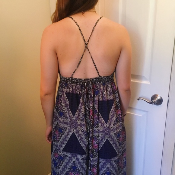 Colorful bohemian maxi dress - Picture 3 of 3